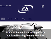 Tablet Screenshot of hamiltonpanelbeater.co.nz